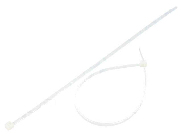 Kabelbinder; L: 280mm; W: 4,8mm; polyamide; 222N; natuurlijk Kabelbinder; L: 280mm; W: 4,8mm; polyamide; 222N; natuurlijk